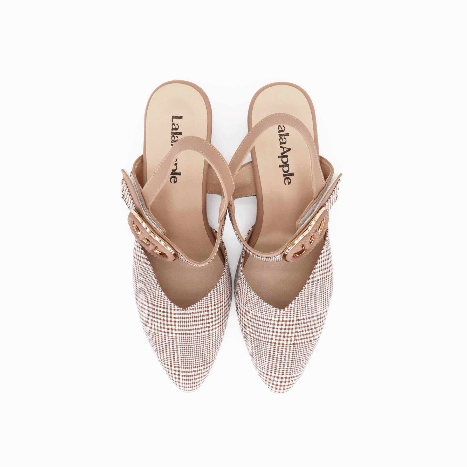 Vienna Plaid Slingback Mules