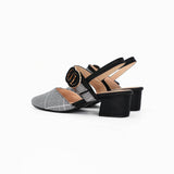 Vienna Plaid Slingback Mules