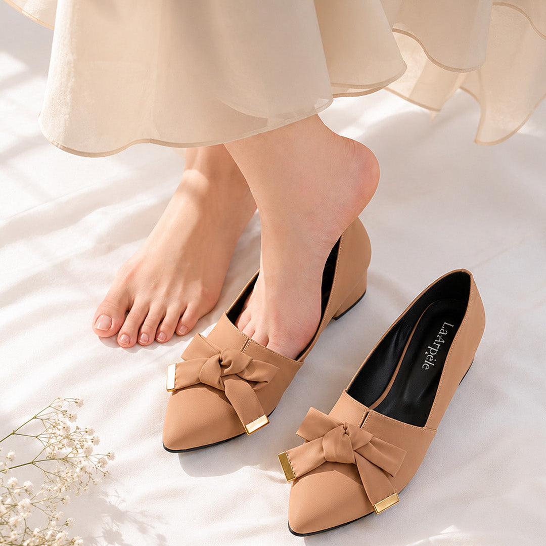 Rose Vintage Bold Ribbon Heel