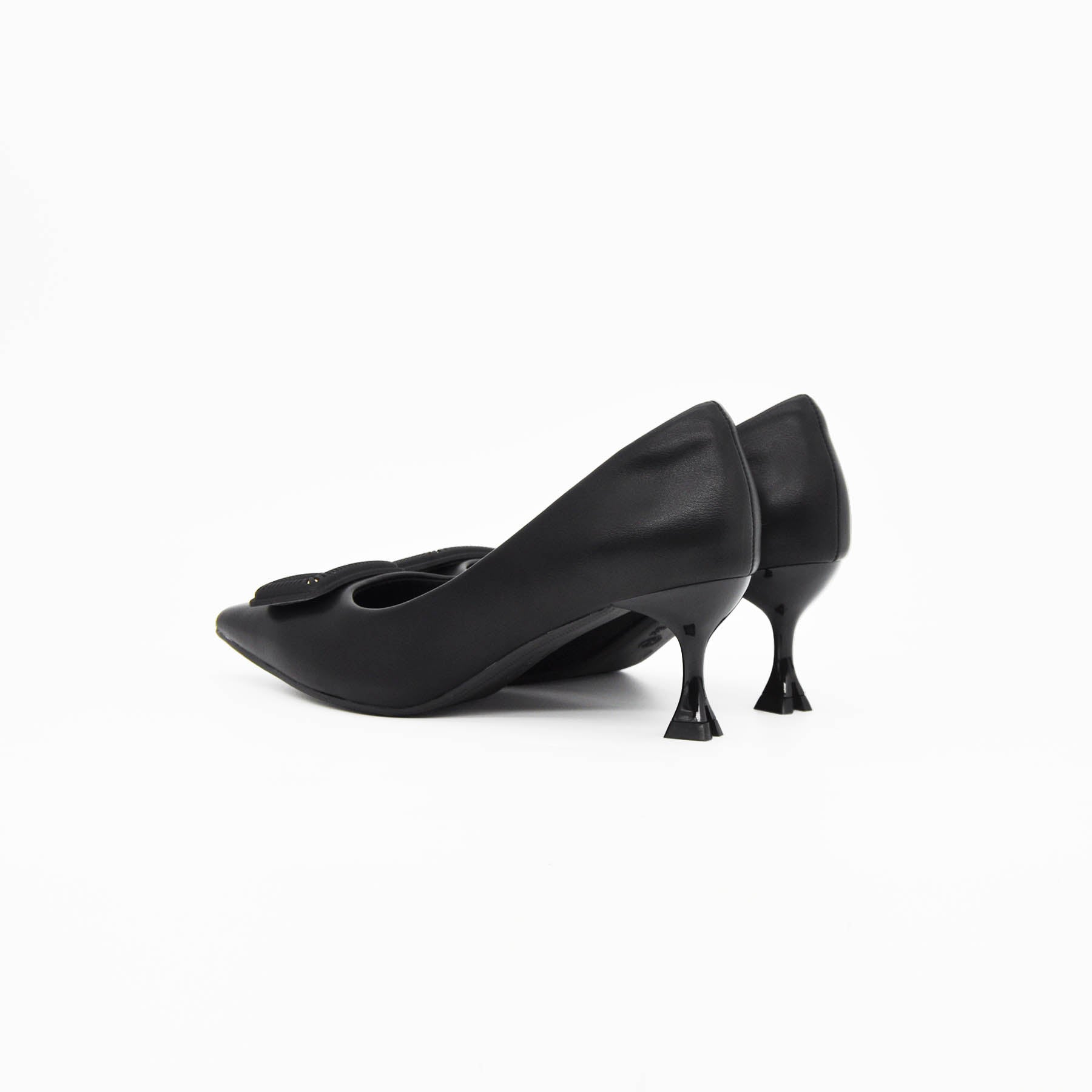 Elise Studded Buckle Pointed Heels