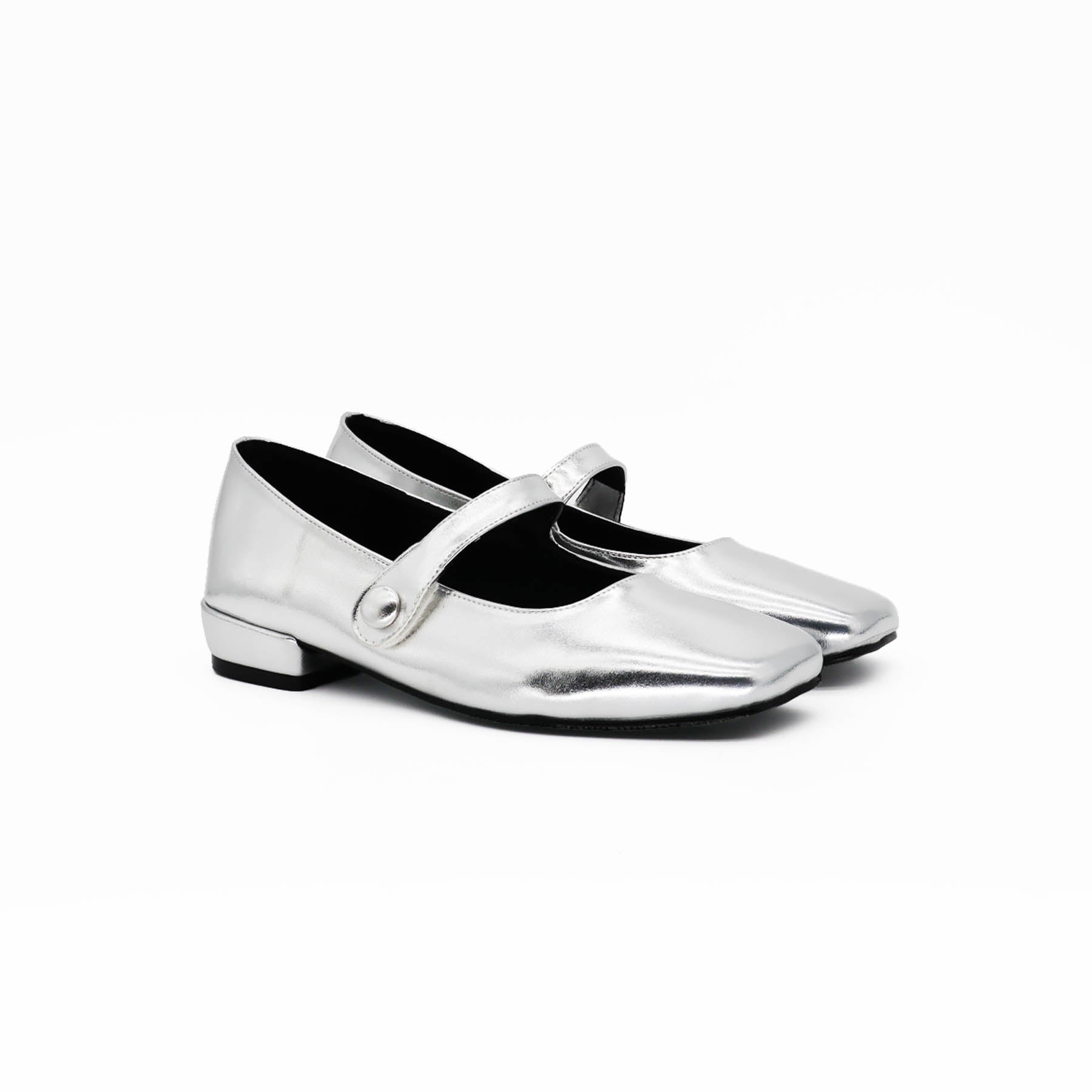 Wei Metallic Mary Janes