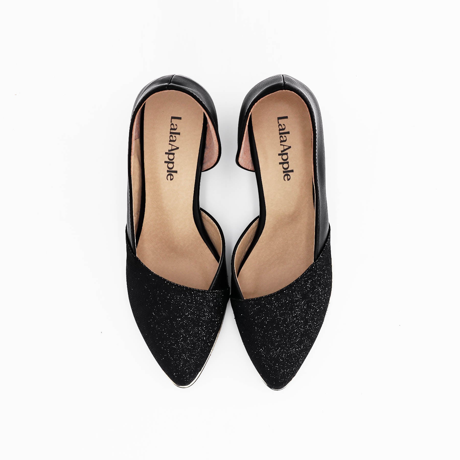 Serene Shimmer Pointy Heels